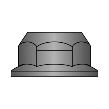 M12-1.75  Din 6927 Metric Top Lock Flange Nut Class 10 Black Phosphate and Oil