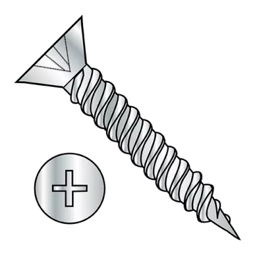 5-20X1/2  Phillips Flat Hinge Screw Twinfast Fine Thread Fully Threaded Zinc