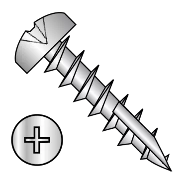 6-13X1/2  Phillips Pan Deep Thread Wood Screw Type 17 Full Thread Zinc Bake