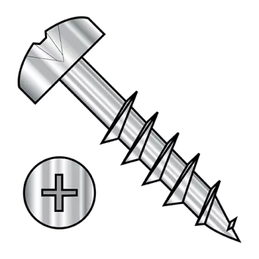 8-11X2  Phillips Pan Deep Thread Wood Screw 2/3 Threaded 410 Stainless Bright Hardened