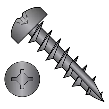 6-13X5/8  Square Phil Drive Pan Deep Thread Wood Screw Full Thread Type 17 Black Oxide Oil