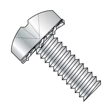 1/4-20X3/4  Phillips Pan External Sems Machine Screw Fully Threaded Zinc And Bake