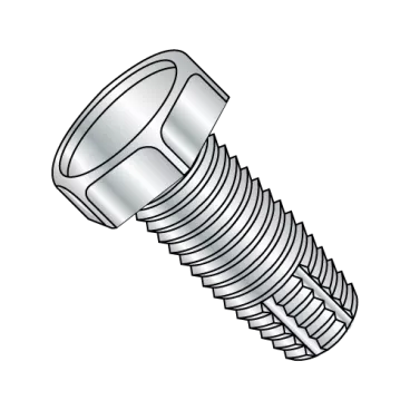 5/16-18X3/4  Unslotted Indented Hex Thread Cutting Screw Type F Fully Threaded Zinc Bake