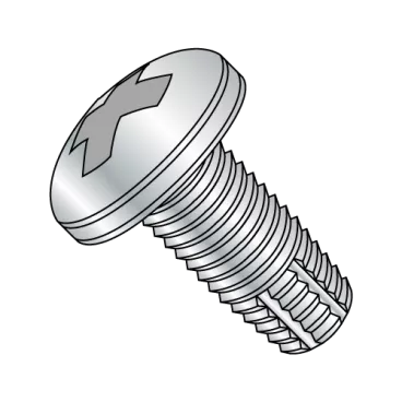10-24X1  Phillips Pan Thread Cutting Screw Type F Fully Threaded Zinc And Bake