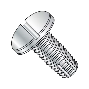 6-32X3/4  Slotted Pan Thread Cutting Screw Type F Fully Threaded Zinc