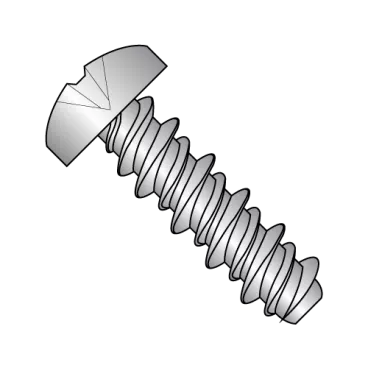 4-24X3/4 #3HD  PHILLIPS PAN HIGH LOW SCREW FULLY THREADED 410 STAINLESS STEEL