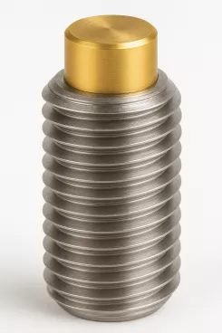 1/4-20 x 3/4 Brass Tip Socket Set Screw Stainless