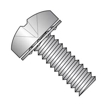 1/4-20X3/4  Phillips Pan Internal Sems Machine Screw Fully Threaded 18-8 Stainless Steel