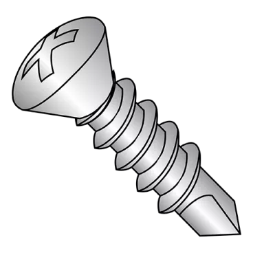 10-16X1  Phil Oval Self Drill Screw Full Thread Zinc Nickel Bake 1,000 hours Salt Spray