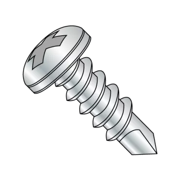 10-24X1  Phillips Pan Full Thread Self Drilling Screw Zinc And Bake
