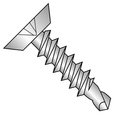 10-16X1/2  Phil Flat Undercut Full Thread Self Drill Screw Zinc Bake 1,000 hours Salt Spray