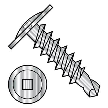 8-18X5/8  Square Modified Truss Head Full Thread Self Drilling Screw 410 Stainles Steel