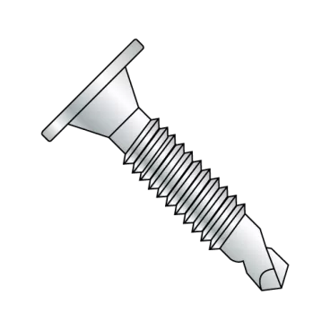 1/4-20X1 1/2  Phil Wafer Head #3 Point Self Drill Screw Machine Screw Full Thread ZincBake