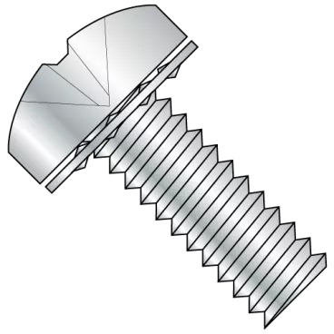 M3-0.5X10  ISO 7045 Metric Phillips Pan Internal Washer Sems M/S Fully Threaded Zinc/Bake