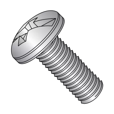6-32X3/4  Combination Slot/Phillip Pan Head Machine Screw Full Thread 18-8 Stainless Steel
