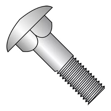 M8-1.25X35  Metric DIN603 Carriage Bolt Partial Thread A4 Stainless Steel