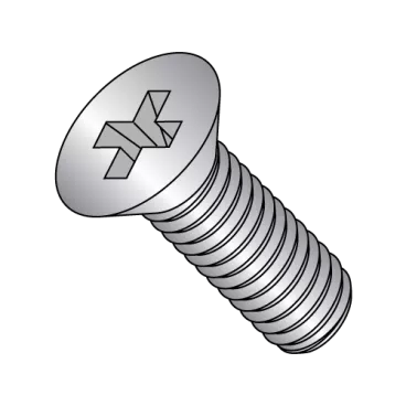 1/4-20X3/4  Phillips Flat Machine Screw Fully Threaded 18-8 Stainless Steel