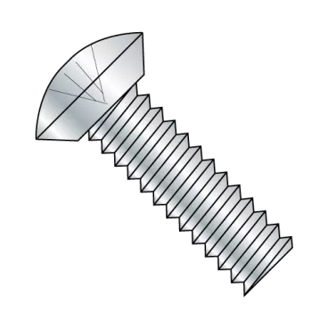 10-32X1/4  Phillips Oval Undercut Machine Screw Fully Threaded Zinc