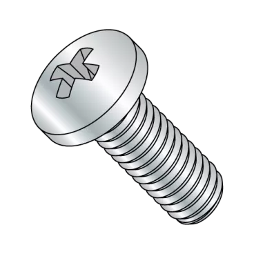 5/16-18X3/4  Phillips Pan Machine Screw Fully Threaded Zinc