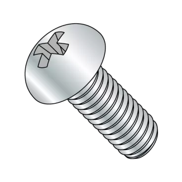 5/16-18X3/4  Phillips Round Machine Screw Fully Threaded Zinc