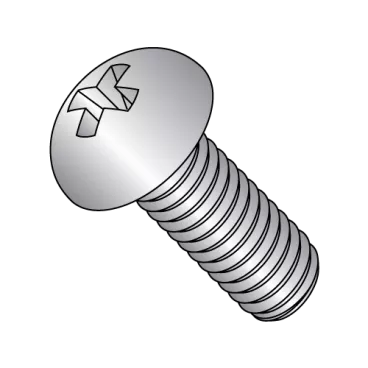 10-24X1  Phillips Round Machine Screw Fully Threaded 18 8 Stainless Steel