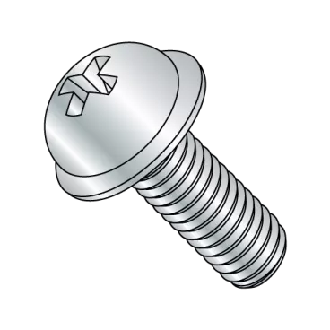 1/4-20X1/2  Phillips Round Washer Head Machine Screw Fully Threaded Zinc
