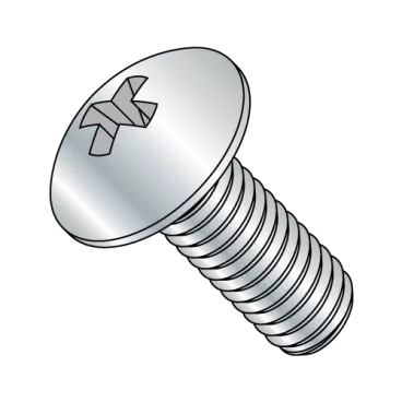 1/4-20X3/4  Phillips Truss Full Contour Machine Screw Fully Threaded Zinc