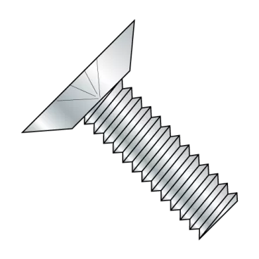 5/16-18X3/4  Phillips Flat Undercut Machine Screw Fully Threaded Zinc