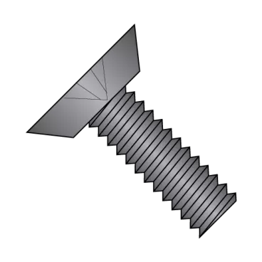 1/4-20X3/8  Phillips Flat Undercut Machine Screw Fully Threaded Black Oxide