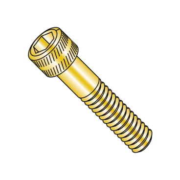 10-24X1  MS16997, Military Socket Head Cap Screw Cadmium Yellow DFAR