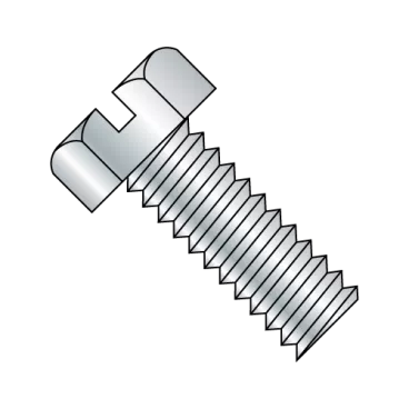3/8-16X1 1/2  Slotted Indented Hex Head (no washer) Machine Screw Fully Threaded Zinc