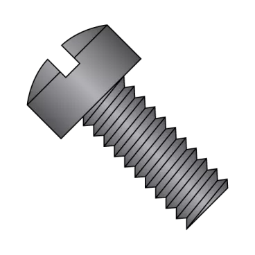 5-40X3/4  Slotted Fillister Head Machine Screw Fully Threaded Black Oxide