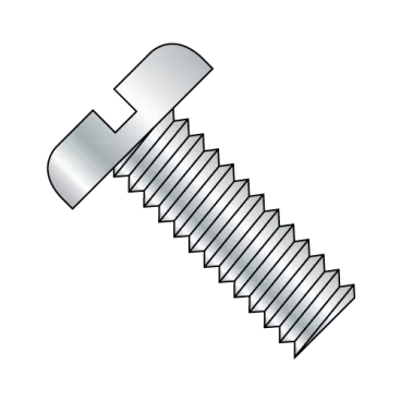 5/16-18X3  Slotted Pan Machine Screw Fully Threaded Zinc