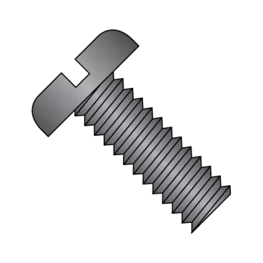 6-32X1/4  Slotted Pan Machine Screw Fully Threaded Black Oxide
