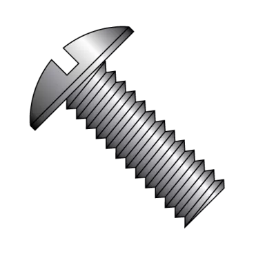 1/4-20X1  Slotted Truss Machine Screw Fully Threaded Black Oxide