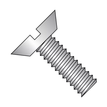 4-40X3/16  Slotted Flat Undercut Machine Screw Fully Threaded 18 8 Stainless Steel