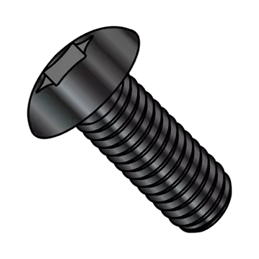 1/4-20X1/2  6 Lobe Truss Machine Screw Fully Threaded Black Oxide And Oil