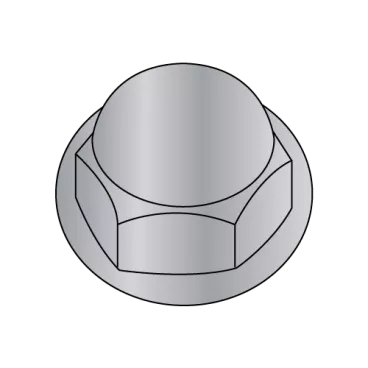 3/8-16  Closed End Cap Nut Washer Based Die Cast Zinc Alloy