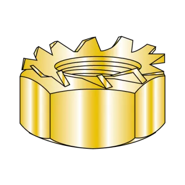 8-32X5/16  K Lock Nut Small Pattern Zinc Yellow and Bake