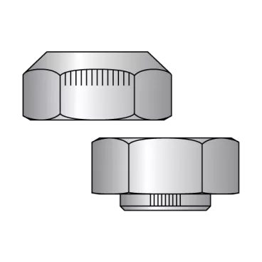 5/8-11  Stover Alternative Automation Style Lock Nut Grade C Cad And Wax