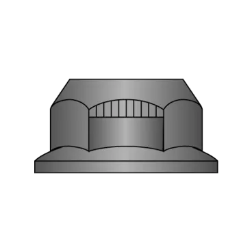 3/4-10  Stover Alternative Lock Nut Automation Style With Flange Grade G Black Phosphate