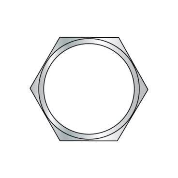 3/8-32X3/32  Hex Panel Nut Zinc