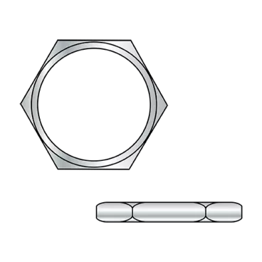 3/4-24X156X7/8  Hex Mounting Panel Nut Die Cast Zinc Alloy