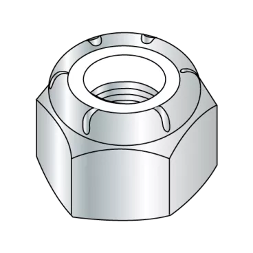 1/4-20  NE  Nylon Insert Hex Lock Nut Zinc