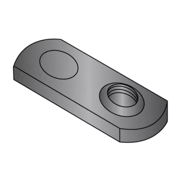 10-32  One Projection Tab Weld Nut Plain Single