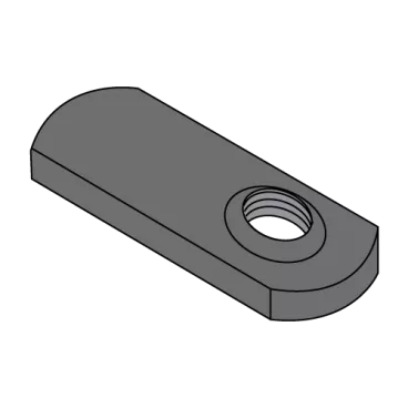 10-32  Spot Weld Offset Hole Tab Weld Nut Plain