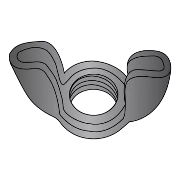 10-32   Stamped Wing Nut Black Oxide and Oil