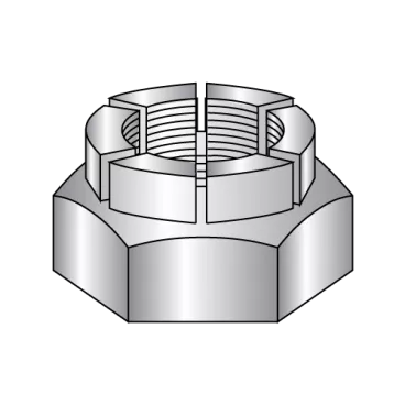 10-32  Flex Type Hex Lock Nut Thin Height Light Cadmium and Wax