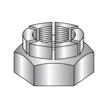 10-32  Flex Type Hex Lock Nut Thin Height Light 18-8 Stainless Steel