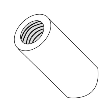 10-32X1/4  Three Eighths Round Standoff Nylon